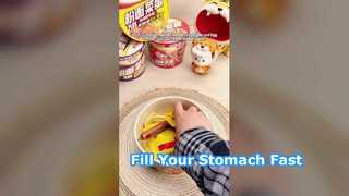 당면, 계란과 소시지를 곁들인 국수， 플러스 타입