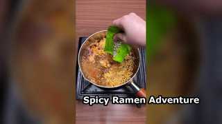 매운 충칭 전골라면 빠른 식사