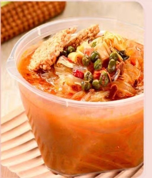 183g 평면 넓은 버미첼리 인스턴트 누들즈 수프 12개월 유효기간 향신료와 채소 맛으로 가득하다