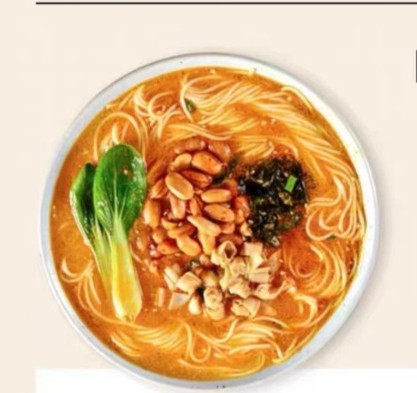 튀김 없는 수프 인스턴트 누들즈 달콤하고 매운 맛 말라 토마토 아시아 누들즈